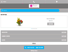 Tablet Screenshot of flowersbyhansen.com